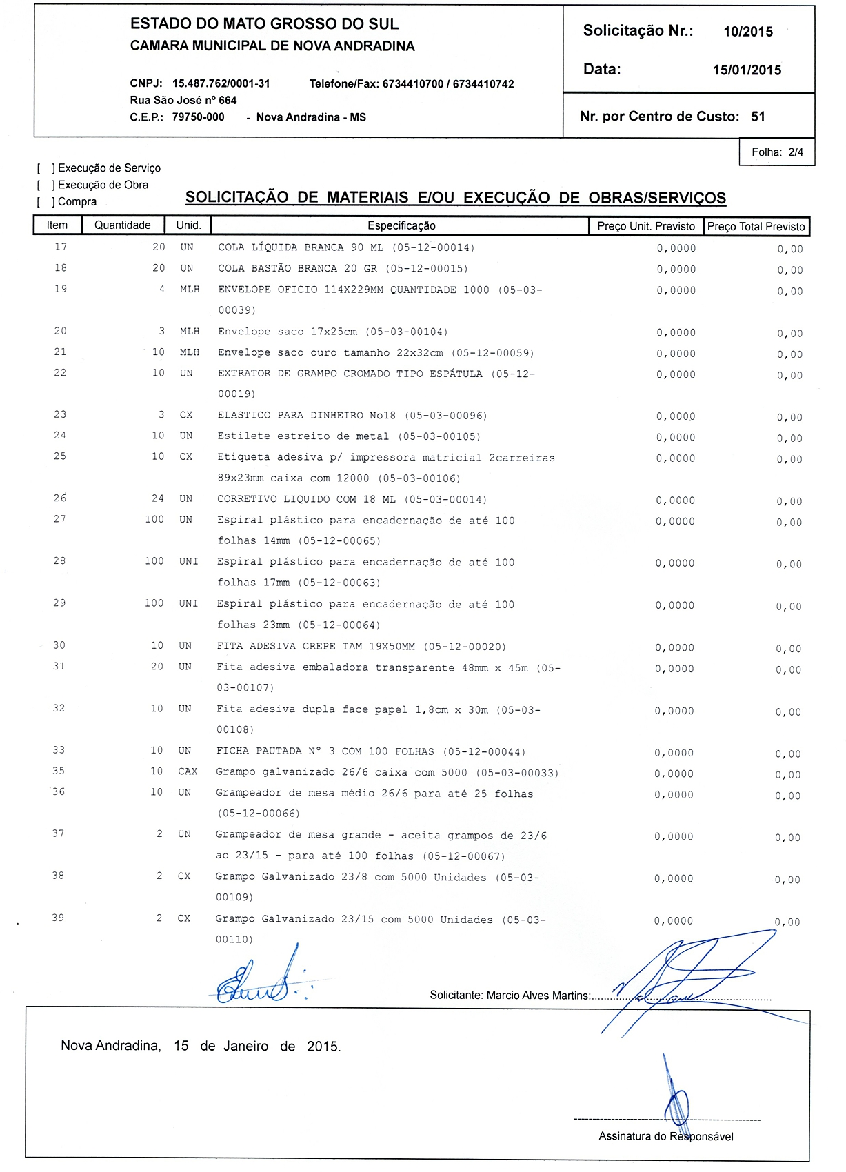Solicitação 10-2015 - Material de expediente 2-4