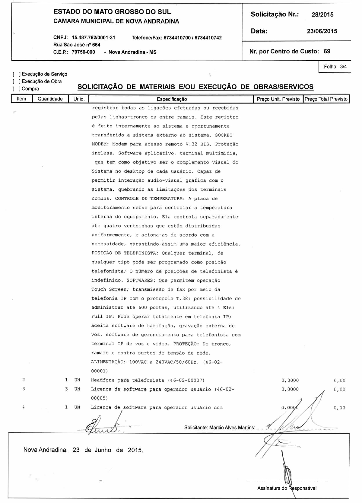 Solicitação 28-2015 - Central Telefônica - 3-4