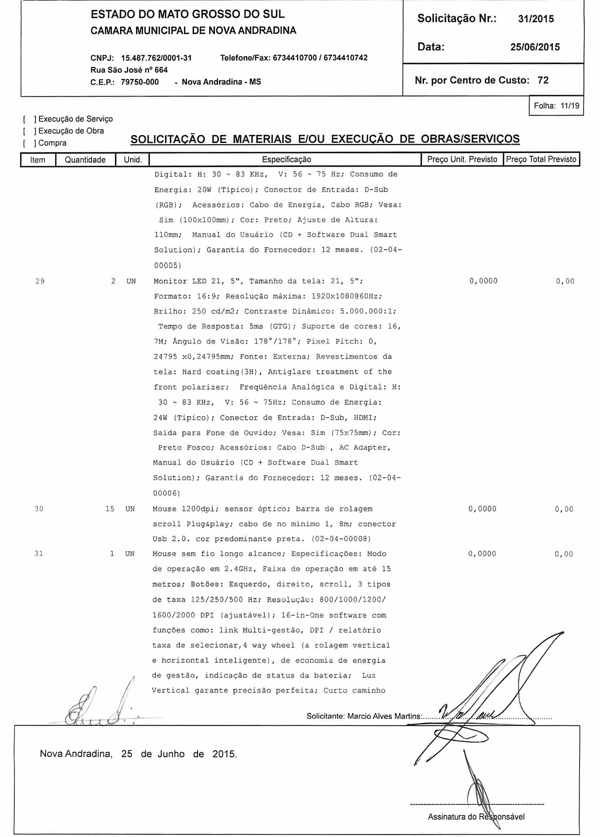 Solicitação 31-2015 11-19