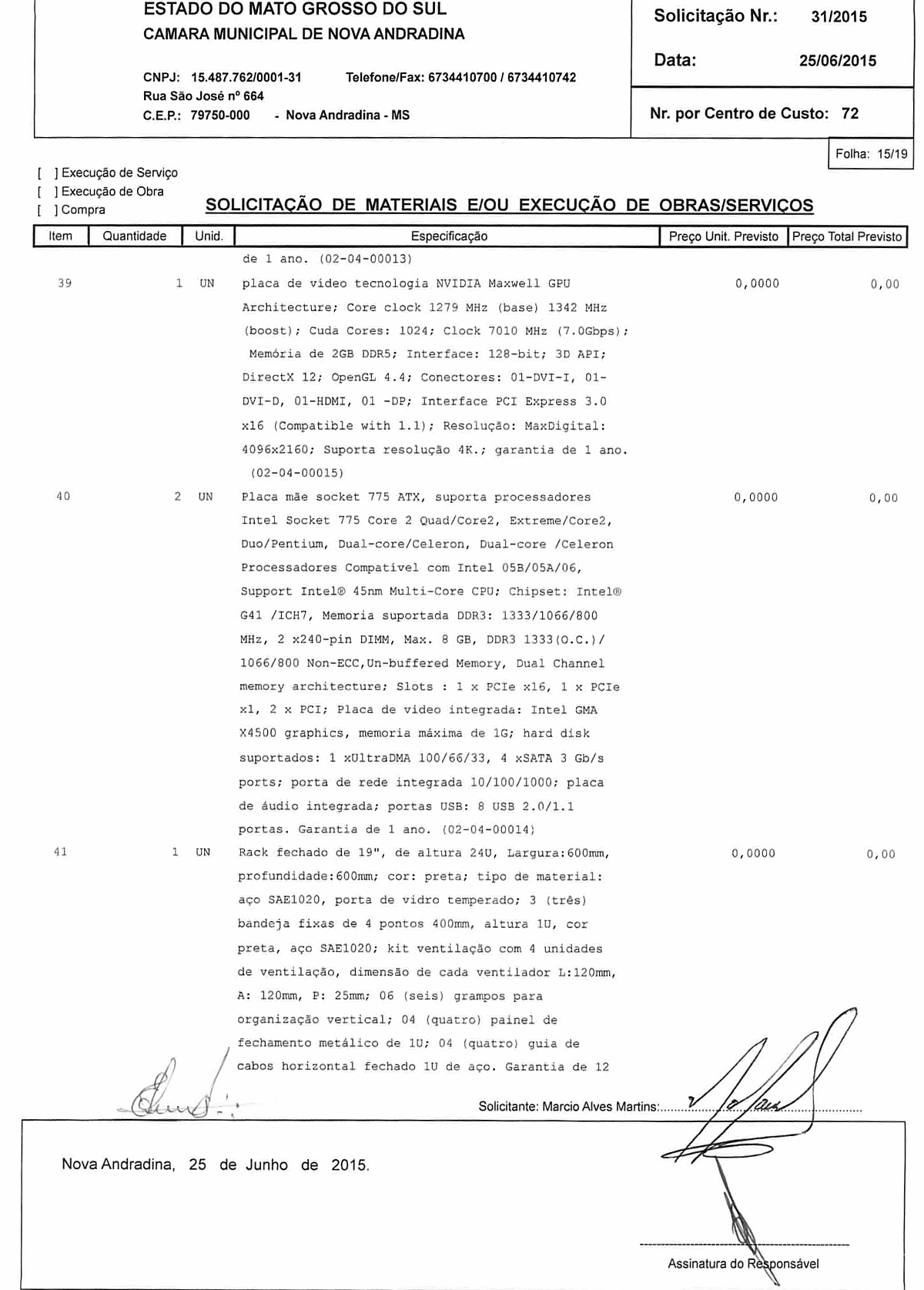 Solicitação 31-2015 15-19