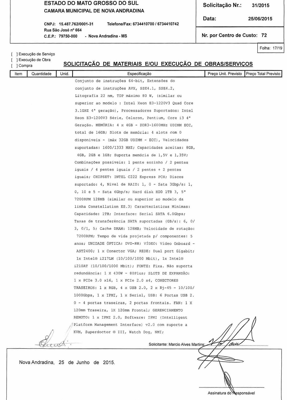 Solicitação 31-2015 17-19