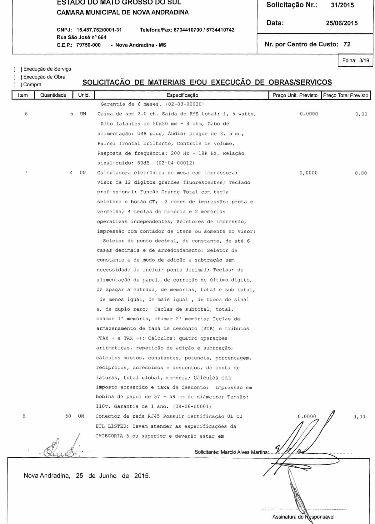 Solicitação 31-2015 3-19