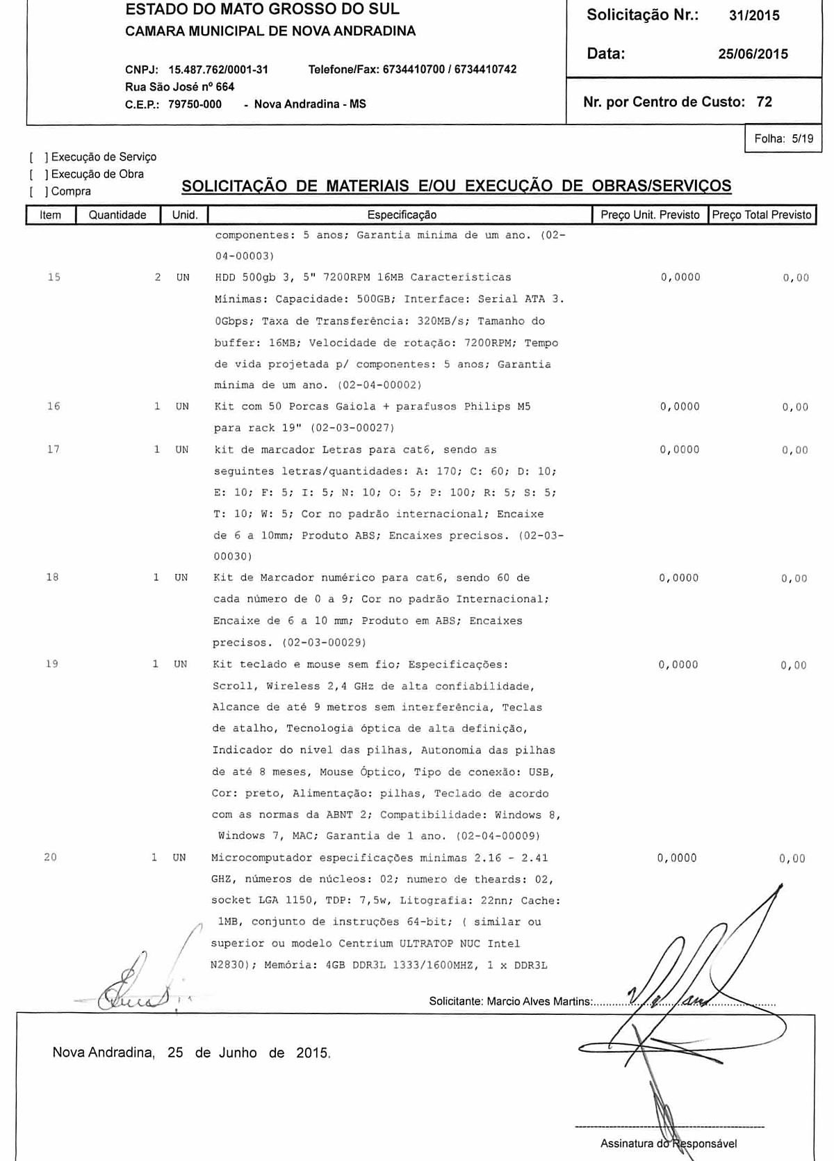 Solicitação 31-2015 5-19