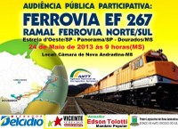 Audiência Pública “Nova Andradina e o Vale do Ivinhema querem ferrovias”