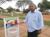 Cido Pantanal pede apoio da população para manter limpeza em praça