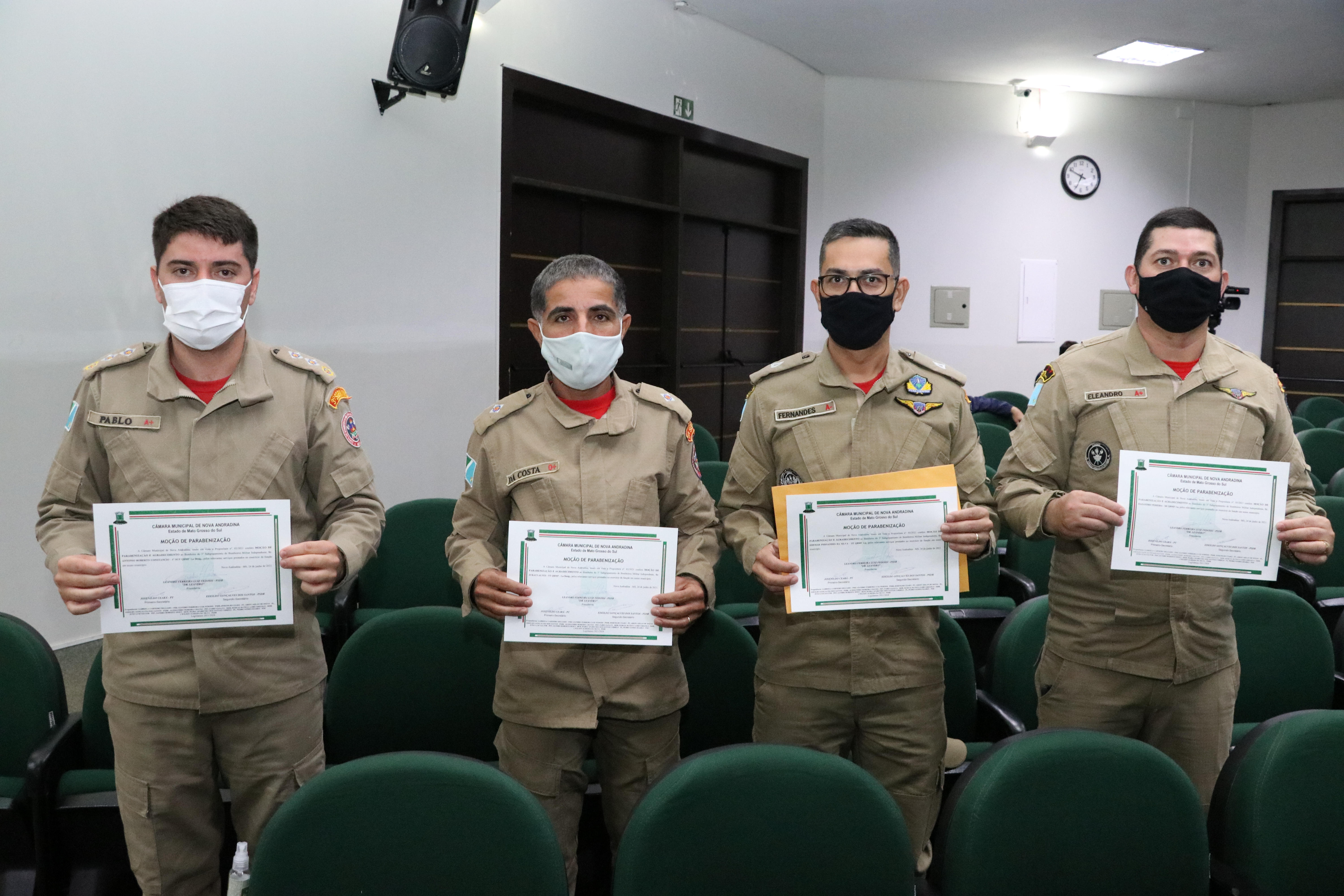 3º Subgrupamento de Bombeiros Militar recebe homenagem da Câmara Municipal