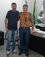 Amarelinho recebe visita do comandante do Corpo de Bombeiros