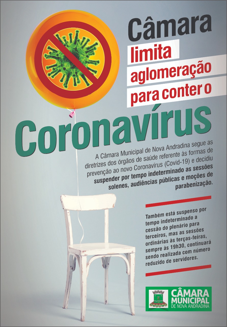 Câmara de Nova Andradina adota medidas para prevenção contra o coronavírus