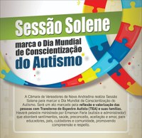 Câmara de Nova Andradina promove sessão solene em homenagem ao Dia Mundial de Conscientização do Autismo