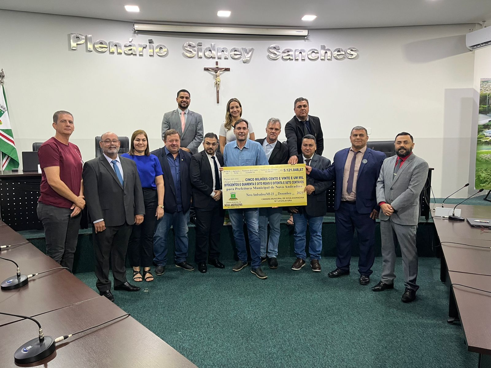 Câmara devolve R$ 5,1 milhões do duodécimo à Prefeitura de Nova Andradina