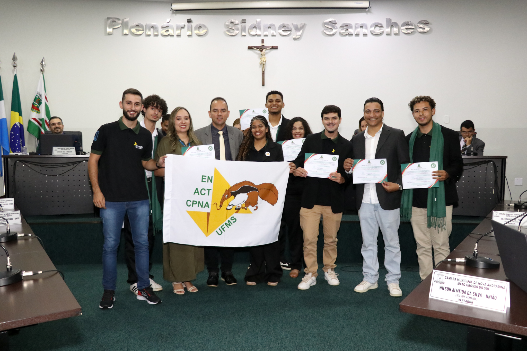 Câmara homenageia Time Enactus UFMS, destaque no maior evento de empreendedorismo nacional 