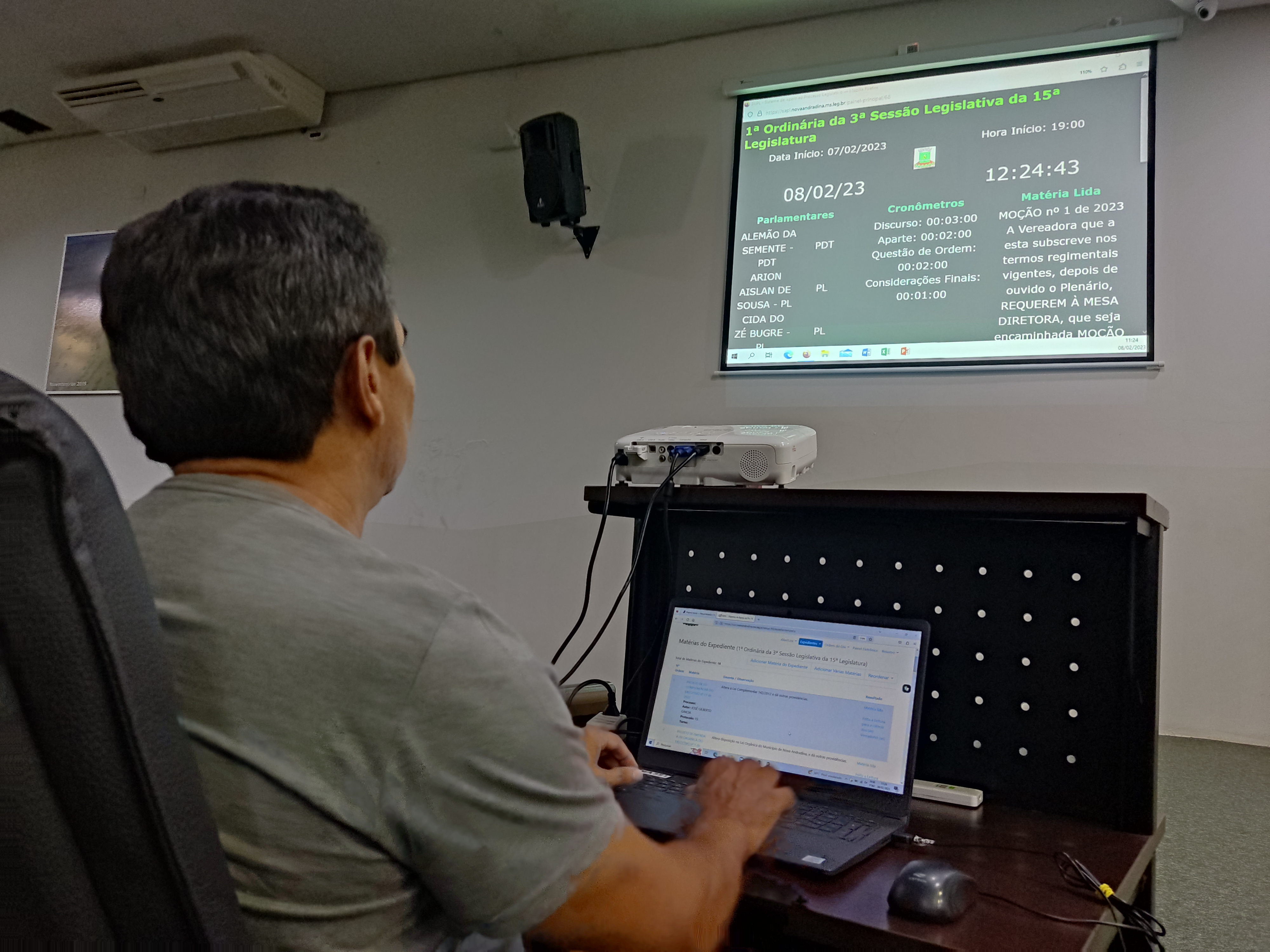 Câmara Municipal de Nova Andradina inaugura sistema de votação nominal eletrônica