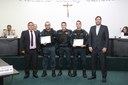 Câmara presta homenagem à policiais militares por atendimento de emergência à mulher Câmara presta homenagem à policiais militares por atendimento de emergência à mulher