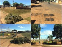 Cido Pantanal é atendido com serviços de limpeza e tapa-buracos na região Oeste