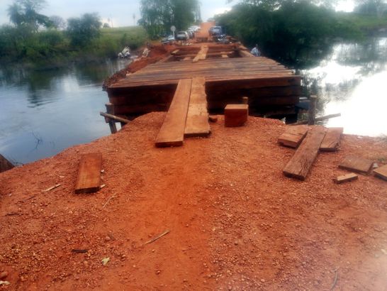 Cido Pantanal intercede por recuperação de ponte que liga Nova Andradina a Angélica