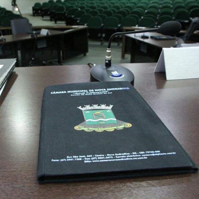 Confira a pauta da 3ª Sessão Plenária Deliberativa da Câmara de Nova Andradina