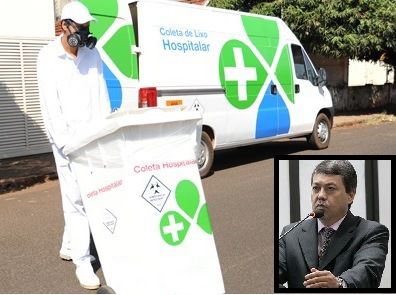 Dr. Sandro pede informações sobre recolhimento do lixo hospitalar