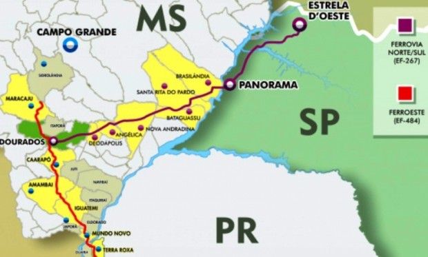 Ferrovia que irá contemplar Nova Andradina pauta requerimento na Câmara 