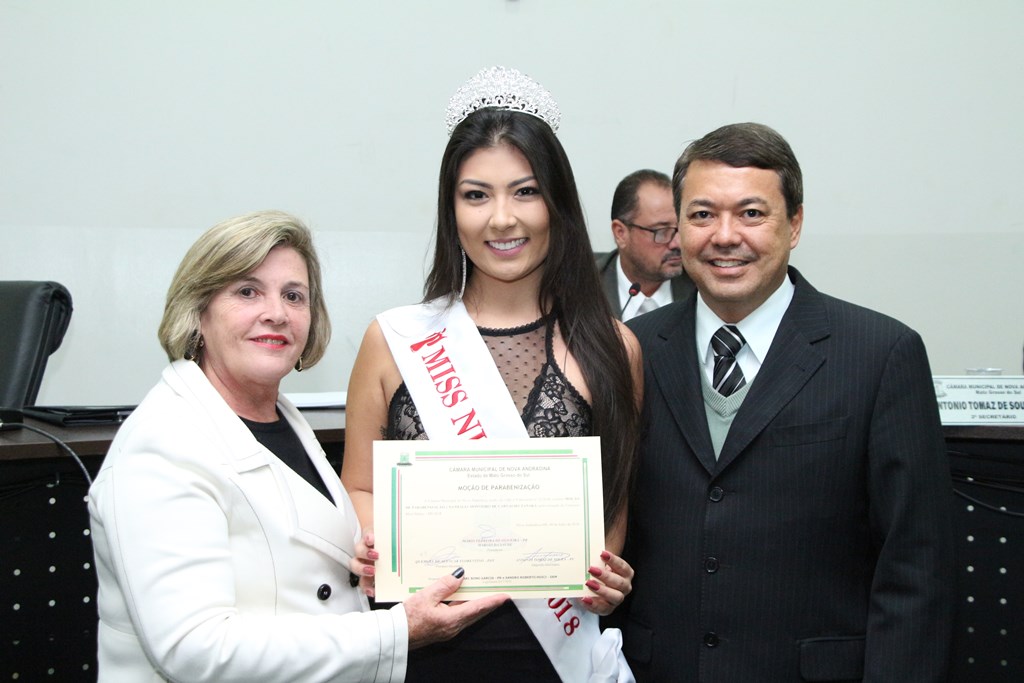 Homenagem à Miss Nikkey MS marca sessão legislativa 