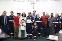 Homenagem enaltece trabalho de socorristas do SAMU que realizaram parto de emergência
