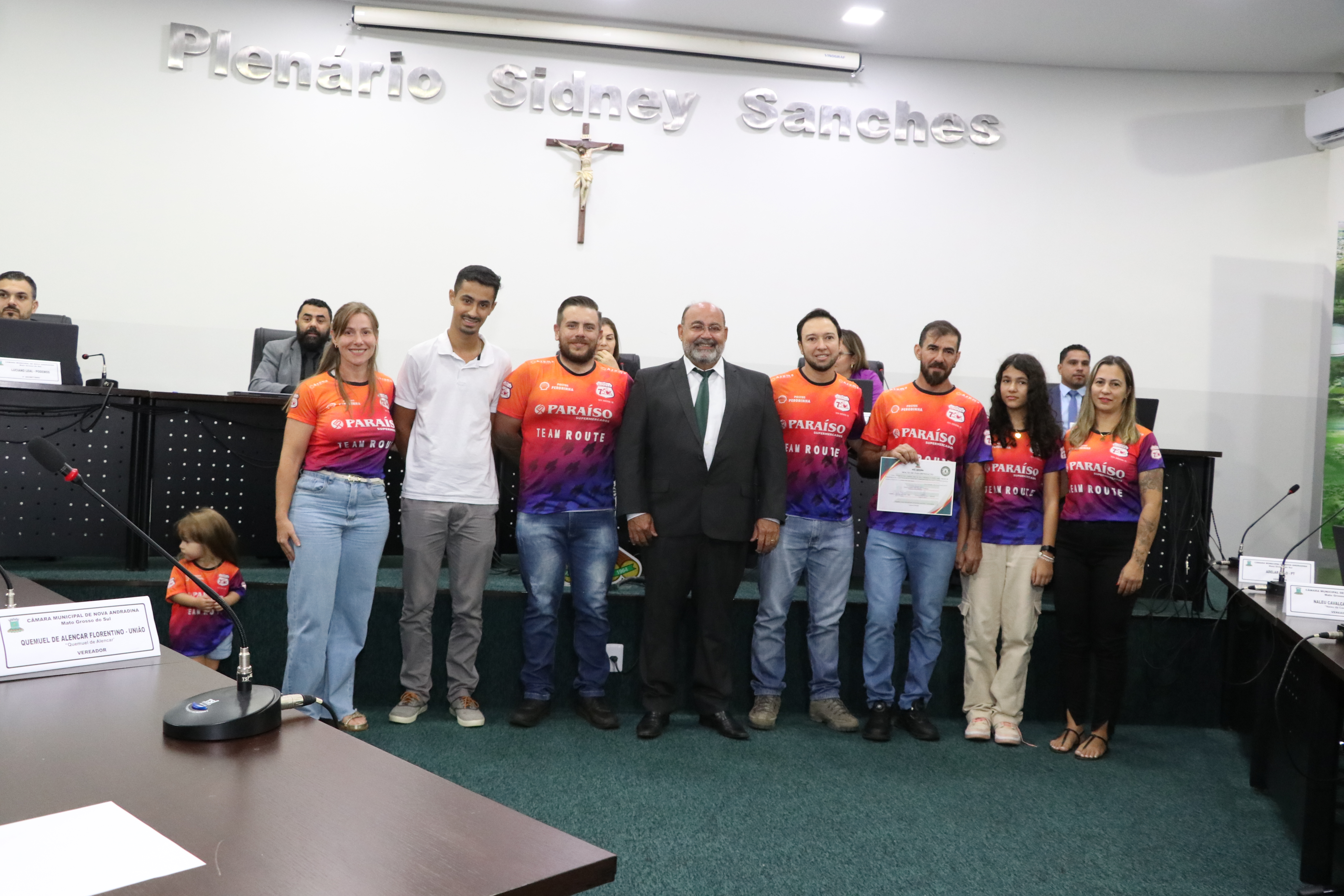 Idealizadores do 2º Team Route Speed Race recebem homenagem na Câmara