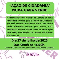 Nova Casa Verde recebe “Ação da Cidadania” nesta quinta-feira 