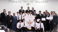 Ordem Demolay recebe homenagem da Câmara Municipal