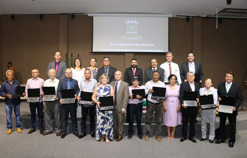 Solenidade de Outorga de Título de Cidadão Honorário celebra contribuições para o desenvolvimento Nova Andradina