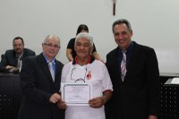 Técnico de futebol José Maria recebe moção de parabenização