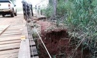 Valter reivindica manutenção de ponte e estrada que dá acesso à fazendas 
