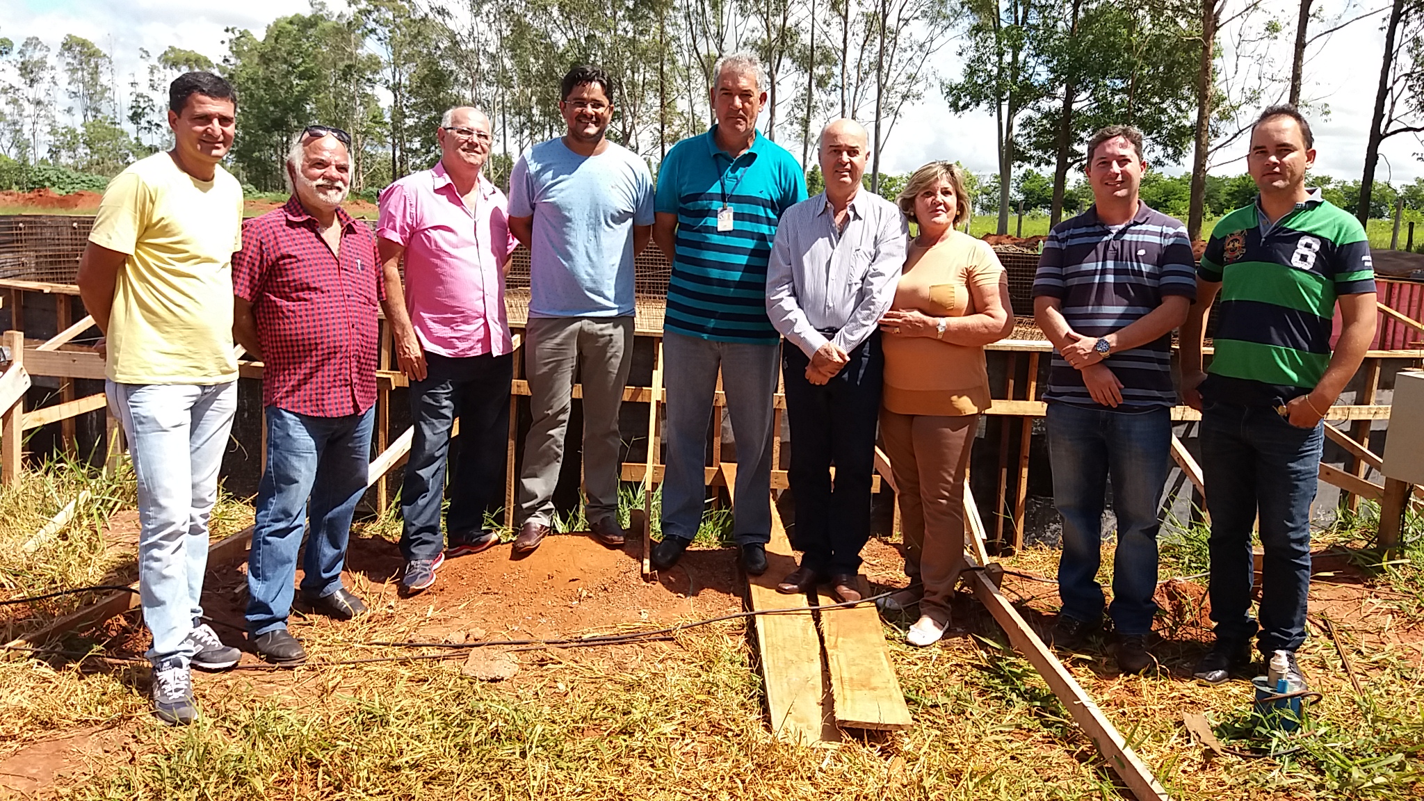 Vereadores acompanham obras de ampliação da Estação de Tratamento de Esgoto