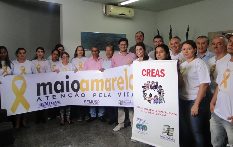 Vereadores apoiam movimento “Maio Amarelo”