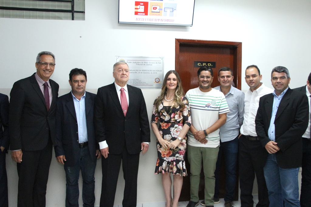 Vereadores prestigiam entrega da modernização do Fórum de Nova Andradina